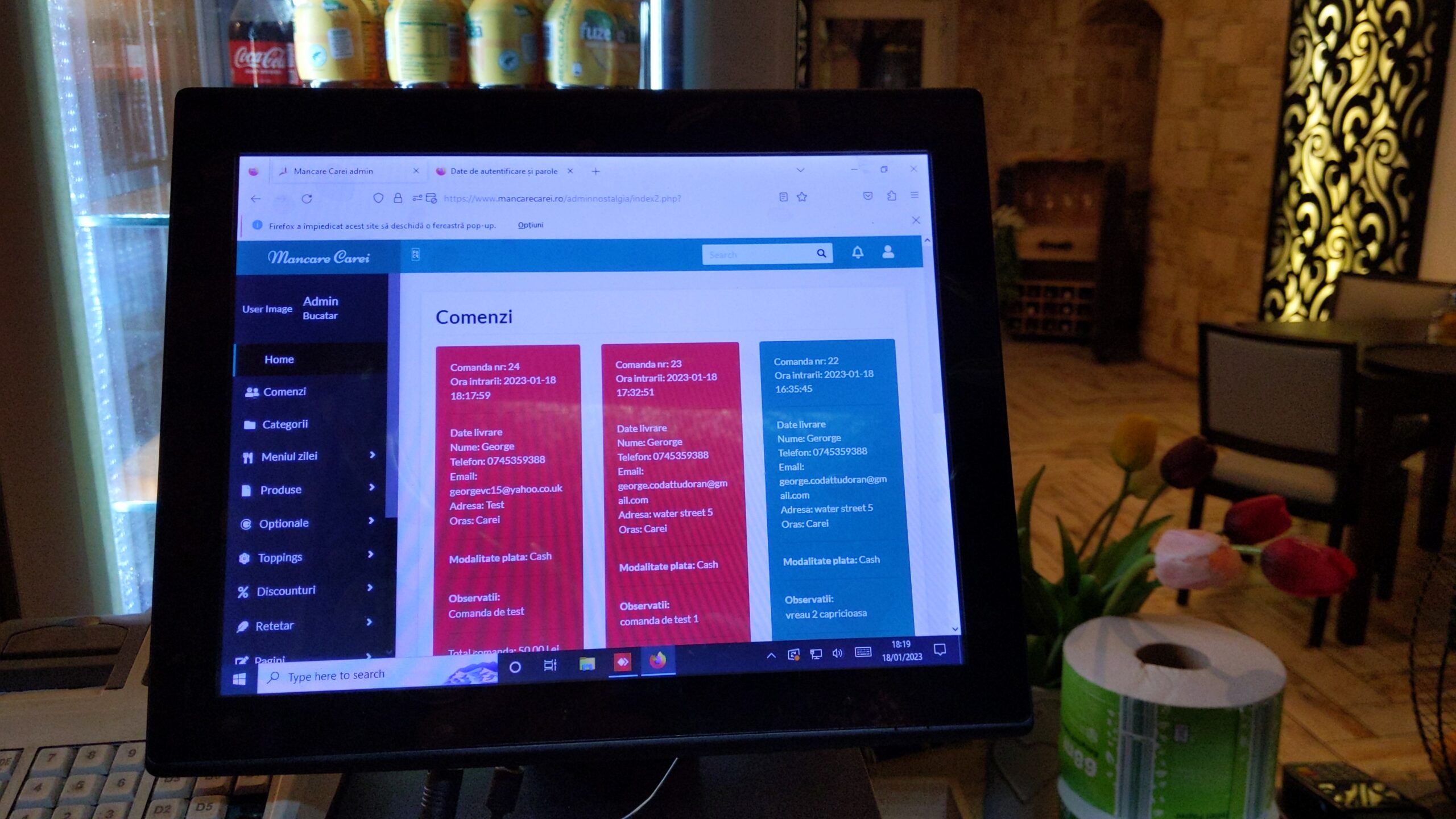 Captura aplicatiei Alibaba Food pentru comenzi si livrare mancare